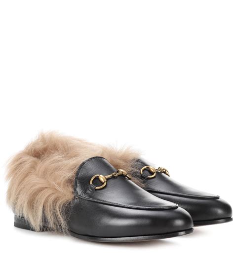 gucci loafer work style|gucci fur loafer.